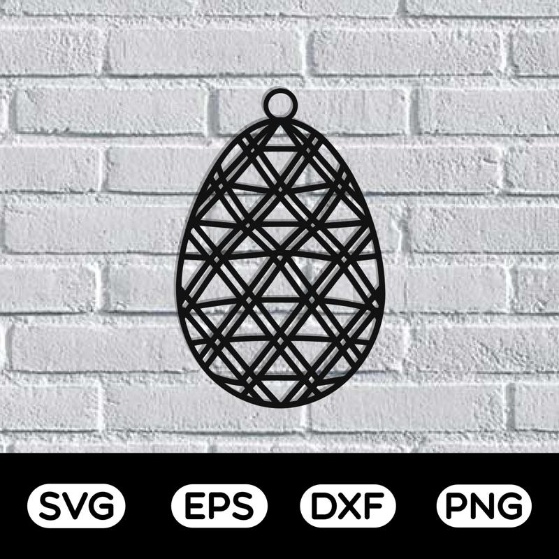 Easter Egg Metal wall Art Laser cut SVG