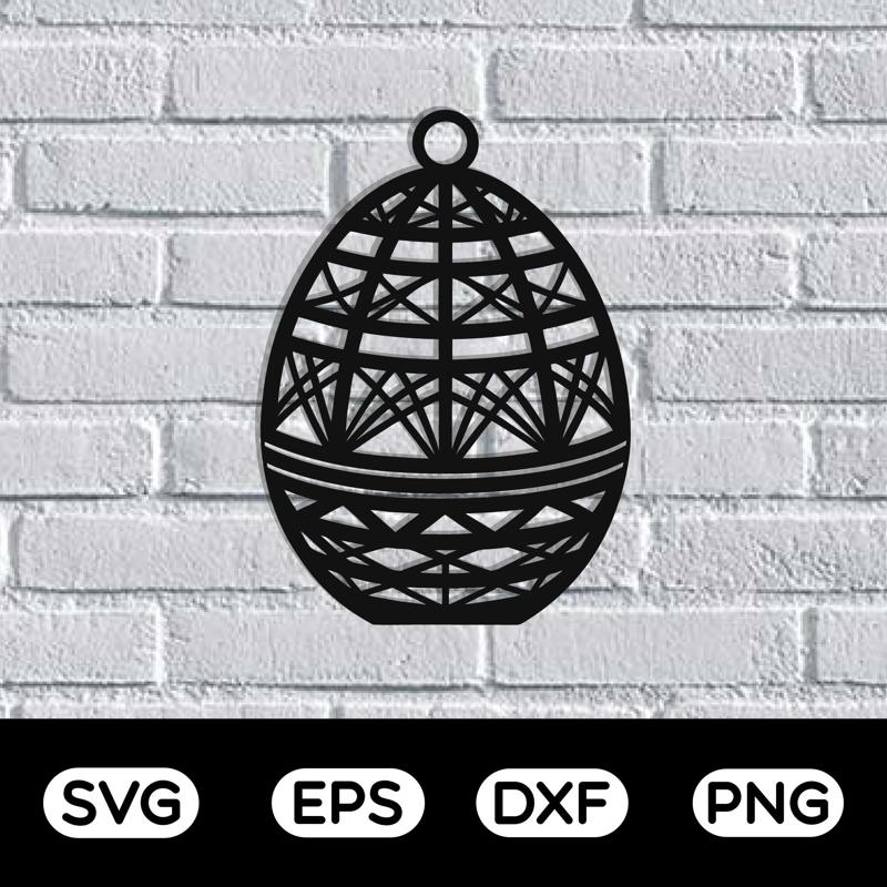 Easter Egg Metal wall Art Laser cut SVG