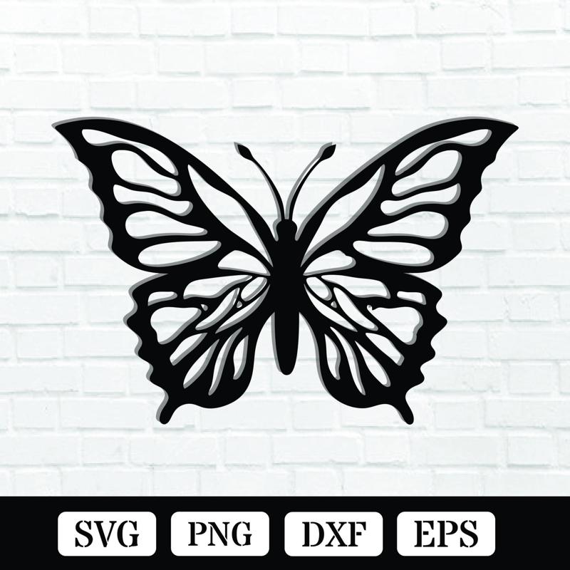 Butterfly Metal Wall Art Laser Cut SVG