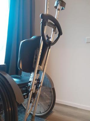 Crutch Holder for wheelchair