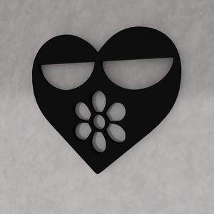 Heart WALL ART DECOR 2D SCULPTURE WAHKAY14