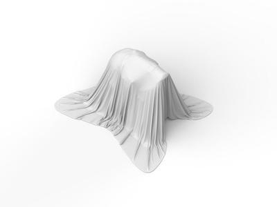 INVISIBLE SKULL CLOTH HALLOWEEN WALL DECORATION