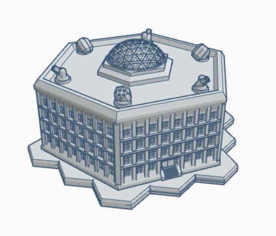 The Hexagon, The Supreme Military Command Center hex based MilHB022