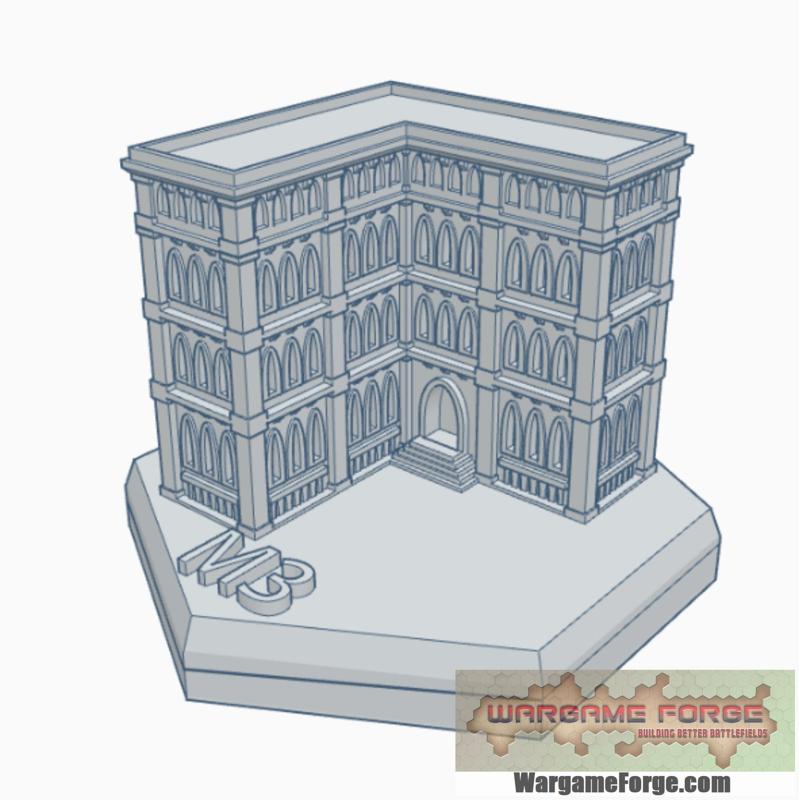 Gothic Building 15 Hex Map Scale HMSG015