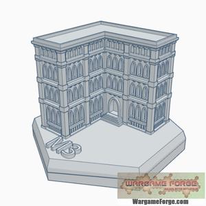 Gothic Building 15 Hex Map Scale HMSG015