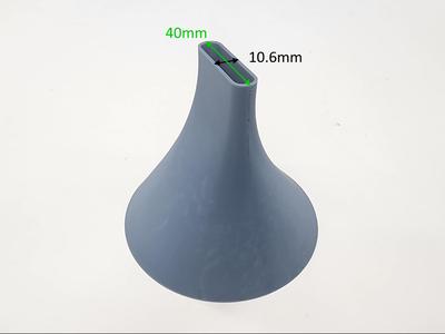 Oblong funnel
