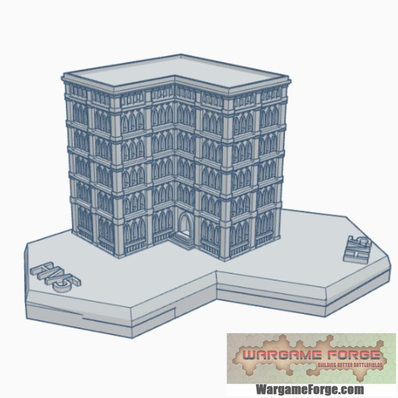 Gothic Building 80 Hex Map Scale HMSG080