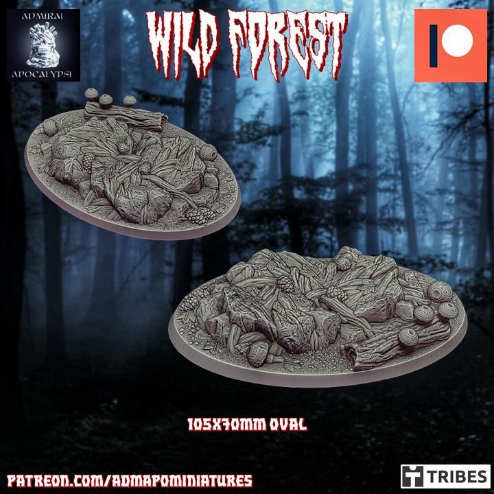 Wild Forest Set 105x70mm base n.2 (pre-supported)