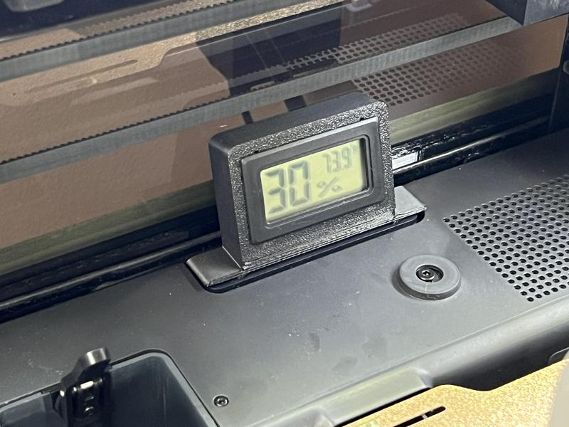 Hygrometer/Thermometer 15° Angled Mount For Bambu Labs P1P