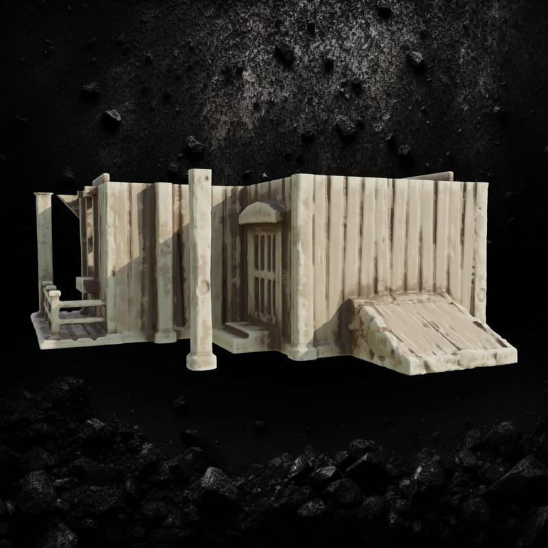 Wooden Kit house with cave access