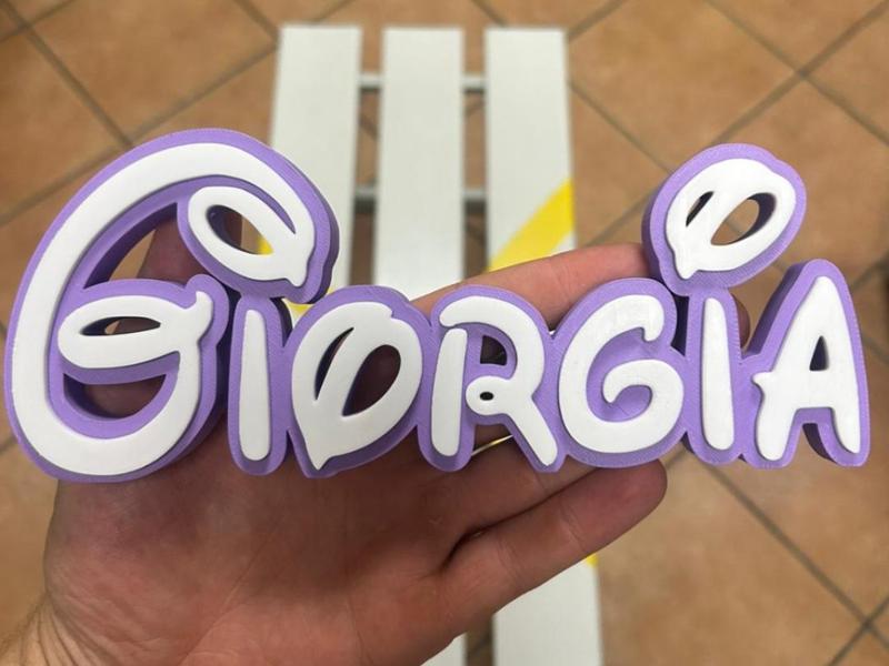 Giorgia Disney Name Sign Ornament Room child Birth