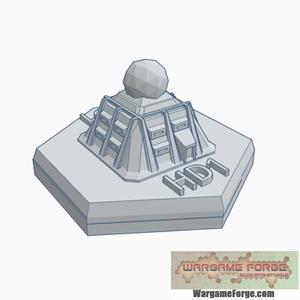 Military Armored Sensor Tower Hex Map Scale HMSMil012