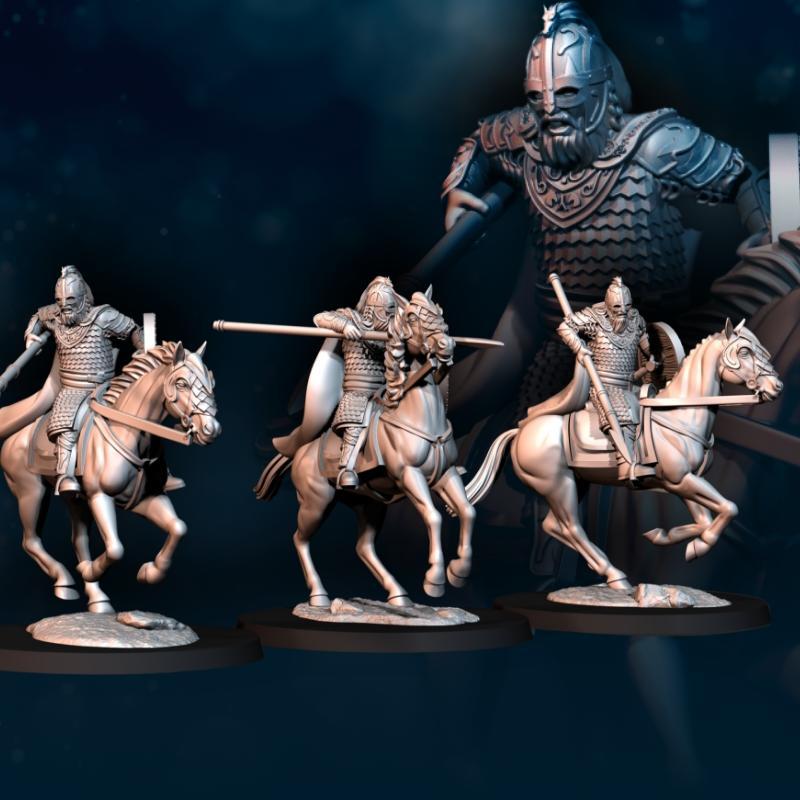 West Humans Royal Guard Mounted - New Poses | West Humans | Fantasy