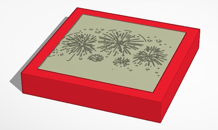 fire works light box