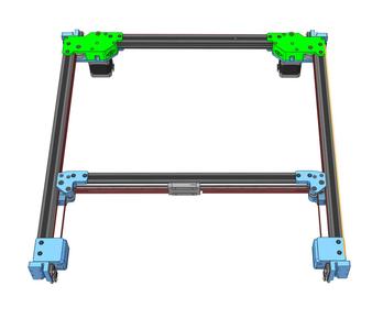 SV08 Gantry v2 – Double Shear AB Motor Mounts (Upper Parts Only)