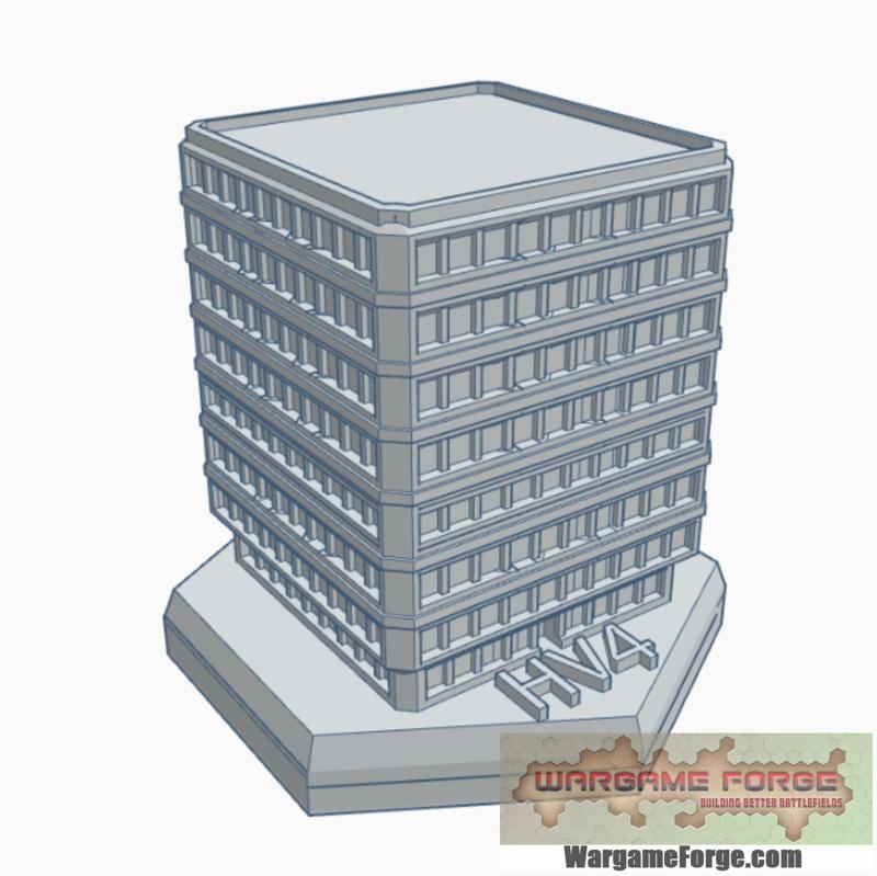Sci-Fi Building 38 Hex Map Scale HMSSF038