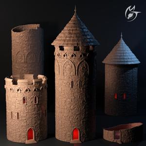 Wyrthstolt Tower - Gothic modular OpenLOCK terrain