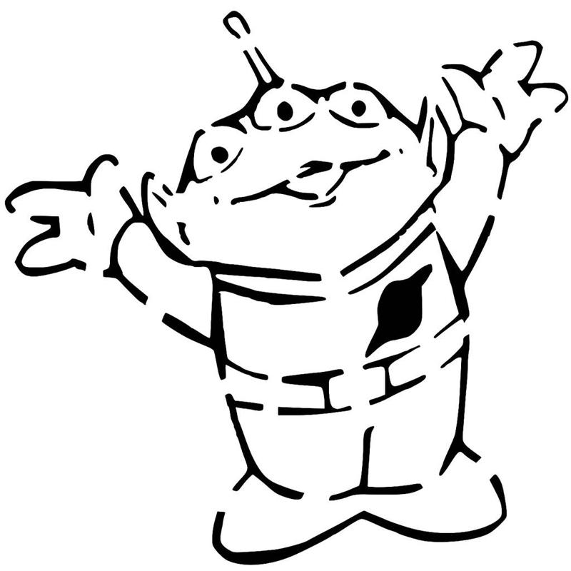 Little Green Men stencil