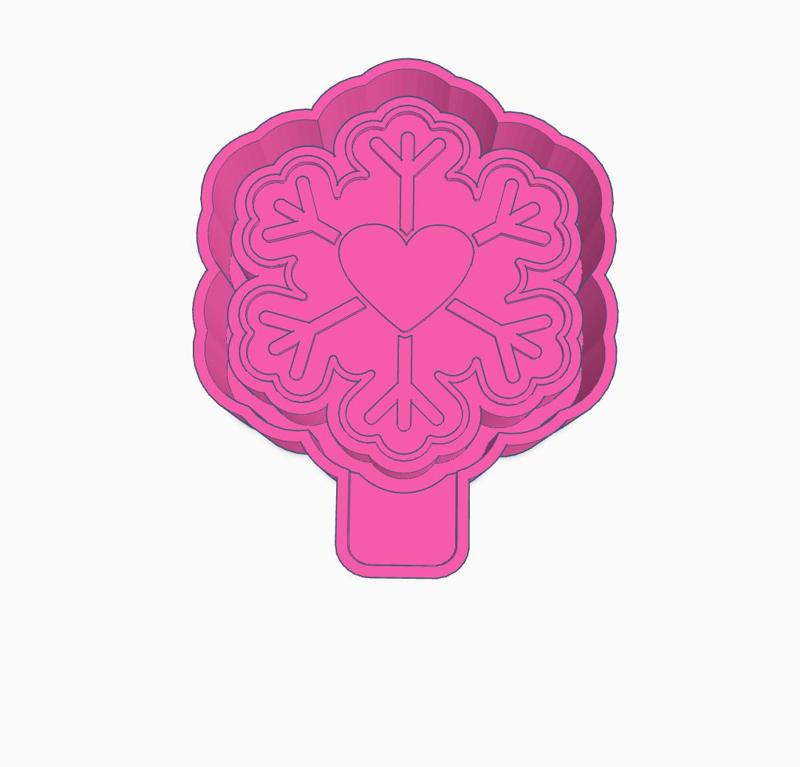 Snowflake Mold Housing STL