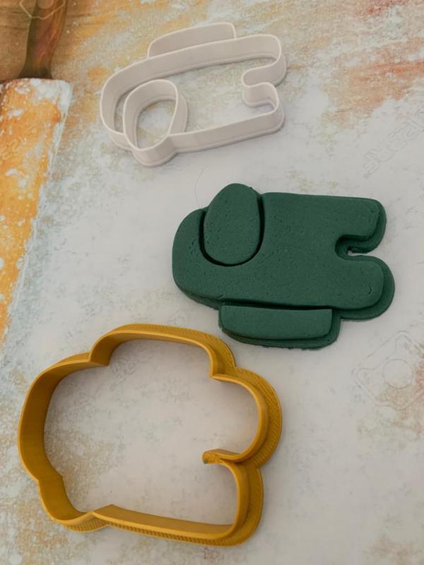 amongus cutter plus imprint cookie cutter