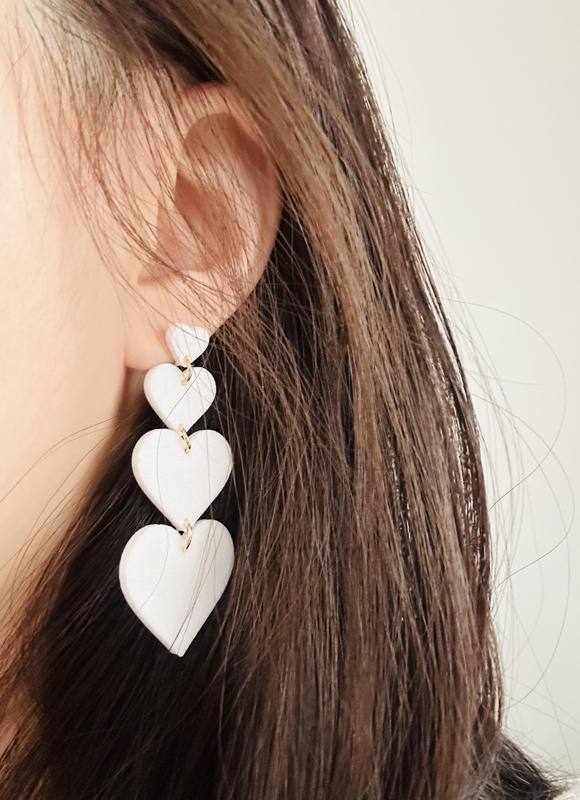Heart-Shaped drop Earrings