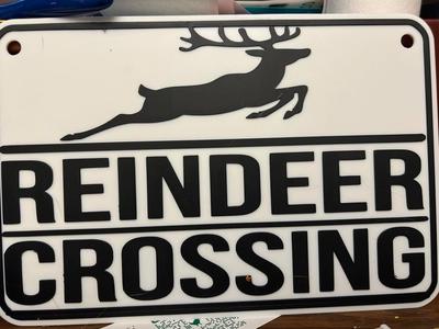 reindeer crossing