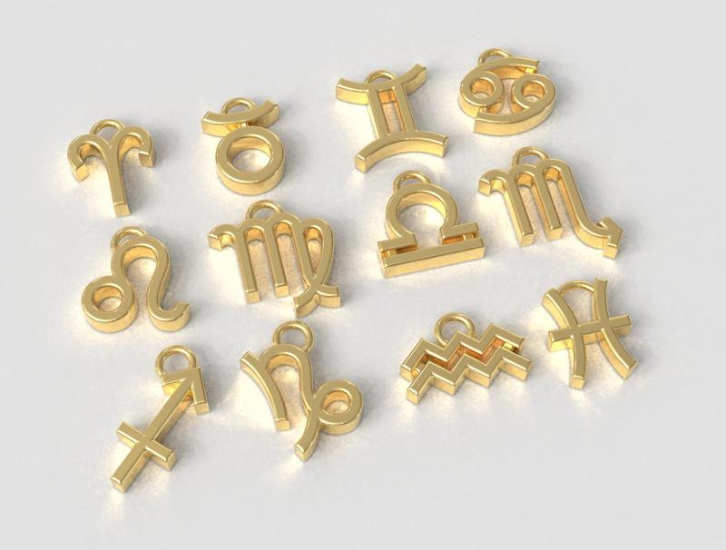 12 Zodiac Pendants
