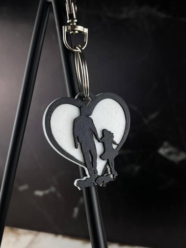 Dad & Daughter keychain keychain