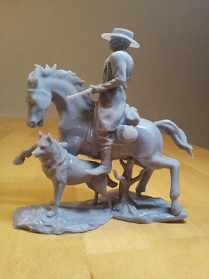Sheriff on Horse with Dog