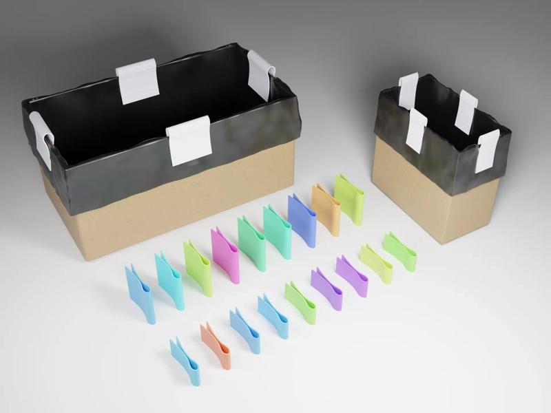 Shipping Box Conversion to Trash Can Clip