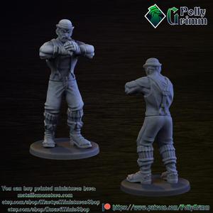 Victorian boxer thug. Steampunk tabletop miniature