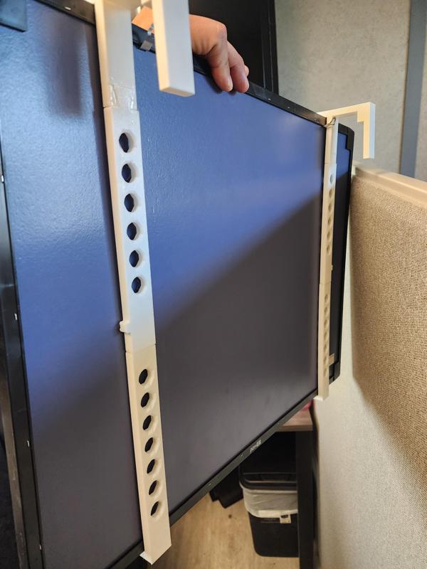 17" White Board Hanger for Cubicle