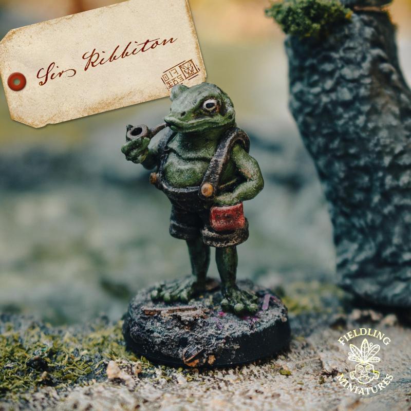 Sir Ribbiton - DnD Miniature Frog Gentleman