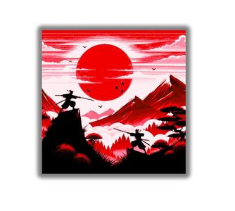 Japanese Swordsman Samurai Landscape Hueforge