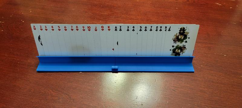 Foldable playing card holder