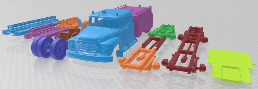 ZiL 130 AC-40 Fire Truck 1978 Printable