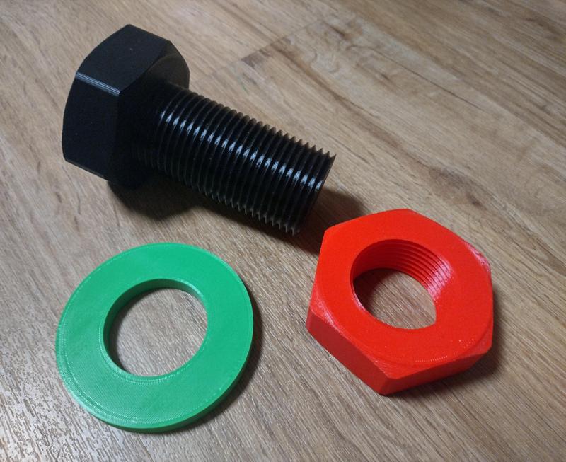 Fast Print Bolt for Oversized Bolt & Nut