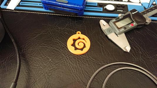 Grafana logo keychain