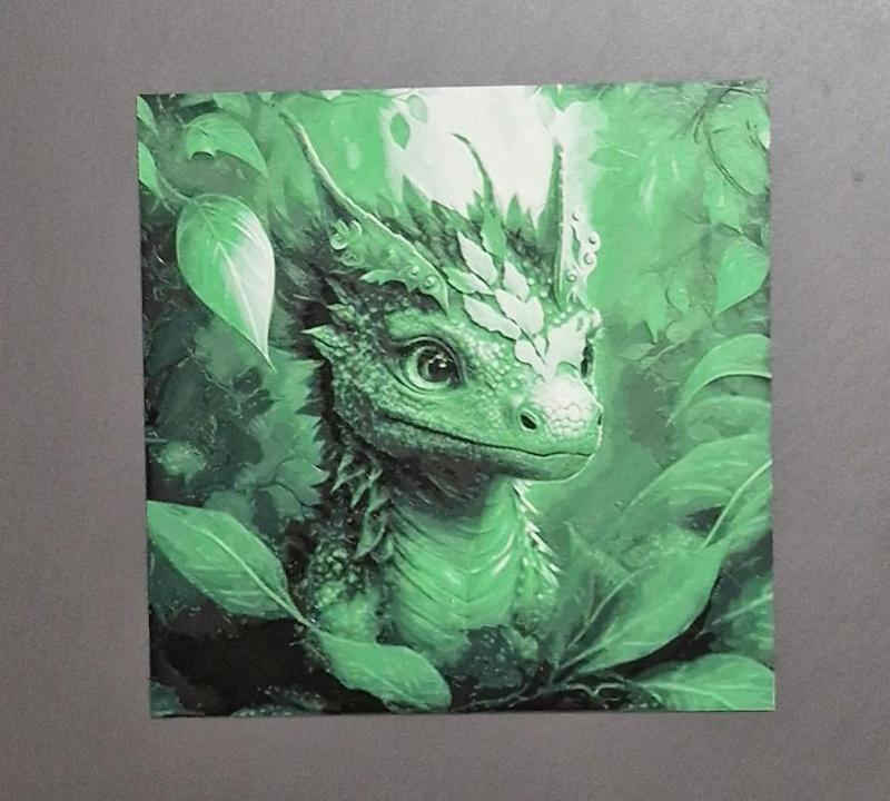 Cute Green Dragon HueForge (3 Color)