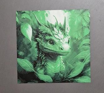Cute Green Dragon HueForge (3 Color)