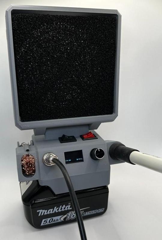 Soldering Station T12 Mobil Makita 18V & Solder Fume Extractor