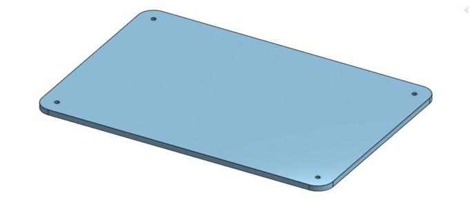 Frei prägbares Schild