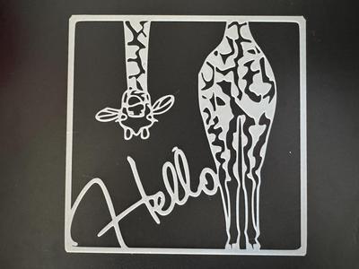 Giraffe  Wall Decor | Kids Room Wall Art | Hello