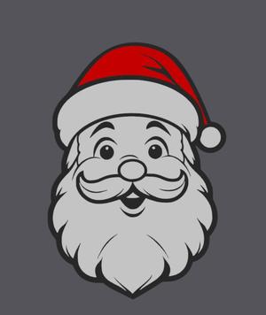 Christmas Santa Head Face