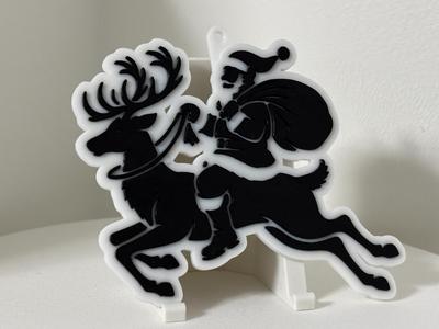 Flying Santa Hanger 2 Versions