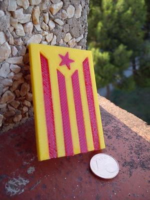 Estelada 3D - Catalan Independentist Flag