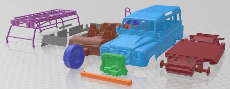 Land Rover Defender Works V8 Trophy 2021 Printable Car