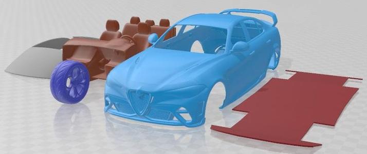 Alfa Romeo Giulia GTAm 2021 Printable Car