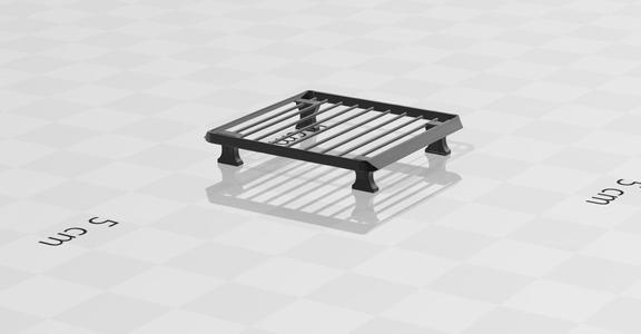 1/64th scale V4 luggage carrier
