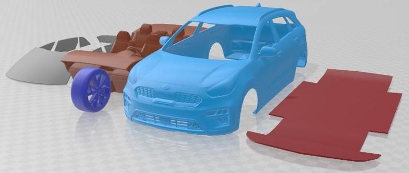 Kia Niro Hybrid 2020 Printable Car